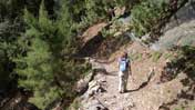Descending into the 'Samaria Gorge', Crete